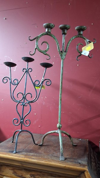 Lot 63 - CANDLE STANDS