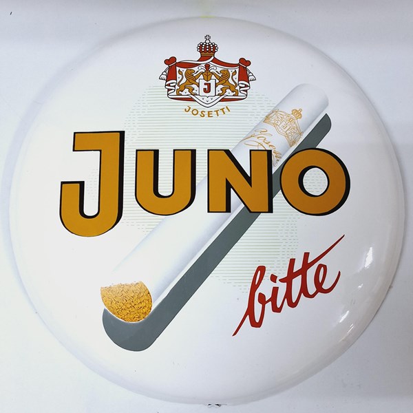 Lot 1374 - JUNO CIGARETTE SIGN