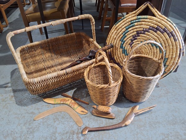 Lot 362 - CANE BASKETS