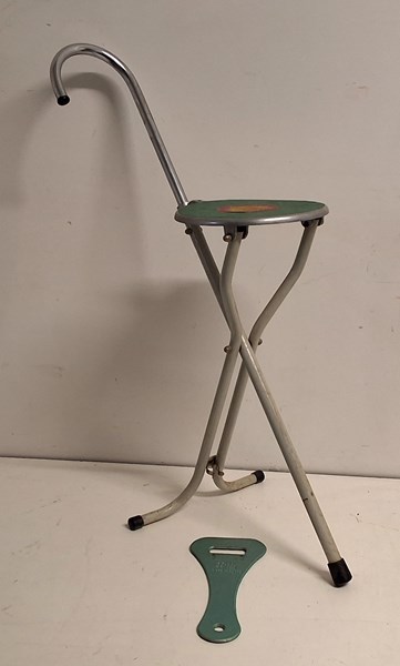 Lot 1392 - FOLDING STOOL & BOTTLE OPENER