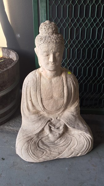 Lot 322 - CONCRETE BUDDHA