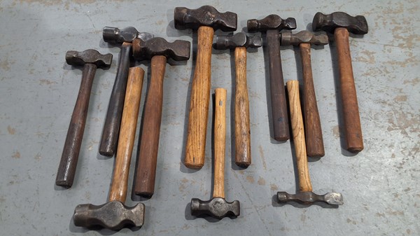 Lot 281 - STRAIGHT PIEN HAMMERS