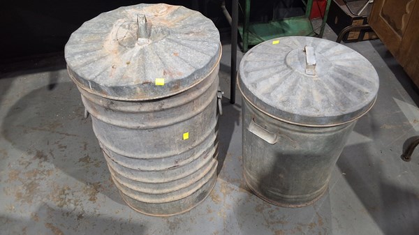 Lot 220 - GALVANISED BINS