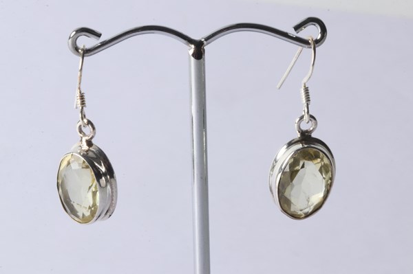 Lot 1077 - SILVER EARRINGS