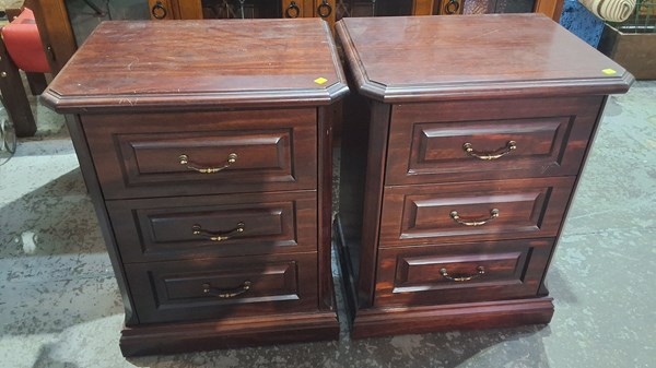 Lot 162 - PAIR OF BEDSIDES