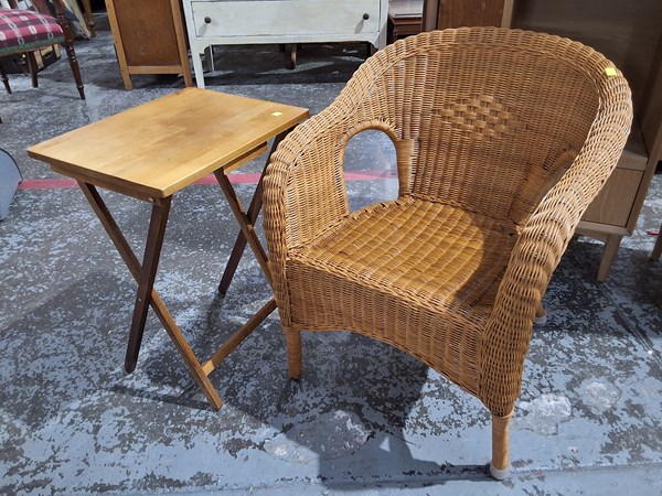 Lot 274 - CHAIR AND TABLE