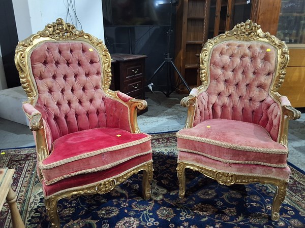 Lot 164 - PARLOUR CHAIRS