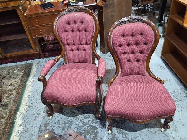 Lot 245 - PARLOUR CHAIRS