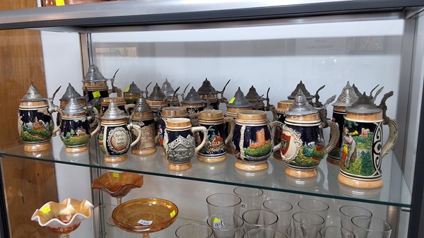 Lot 1436 - BEER STEINS