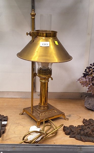 Lot 1313 - BRASS LAMP