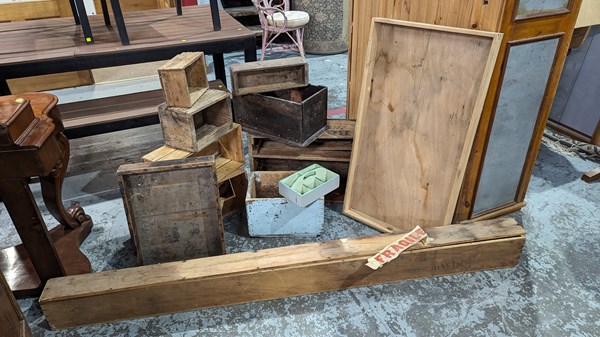 Lot 82 - TIMBER CRATES AND BOXES