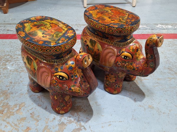 Lot 344 - ELEPHANT STOOLS