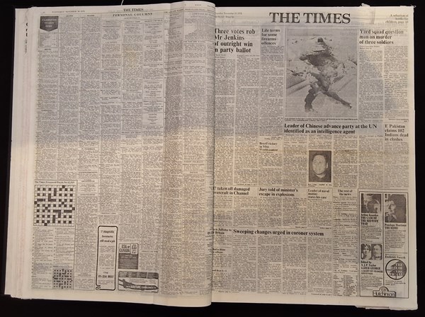 Lot 1175 - THE LONDON TIMES 1966-71