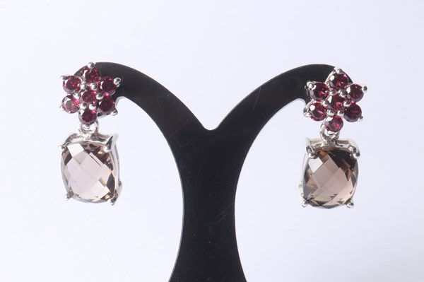 Lot 1031 - SILVER EARRINGS