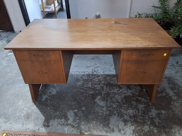 Lot 379 - TEAK DESK