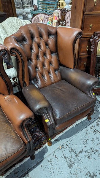 Lot 24 - LIBRARY ARMCHAIRS
