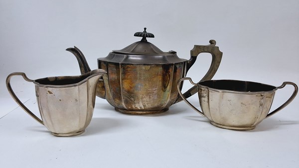 Lot 1067 - STERLING SILVER TEASET