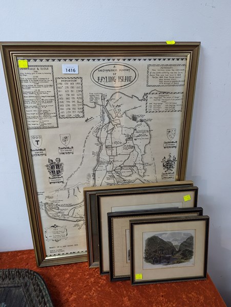 Lot 1416 - ENGRAVINGS & MAP