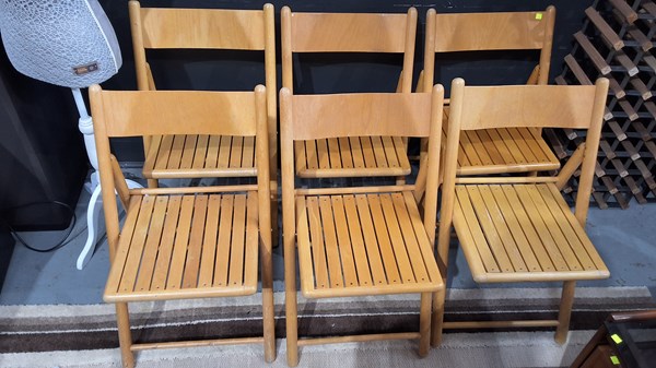 Lot 345 - FOLDING CHAIRS