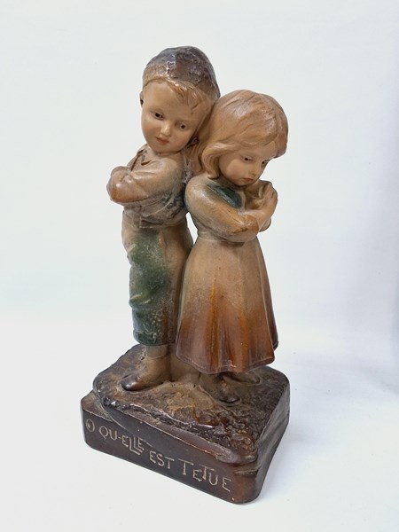 Lot 1285 - PLASTER FIGURES