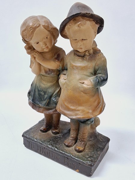 Lot 1286 - PLASTER FIGURES