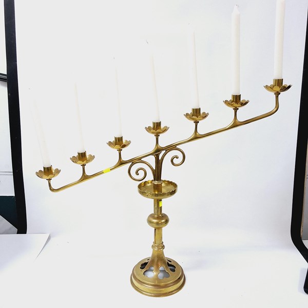 Lot 1157 - BRASS CANDELABRA