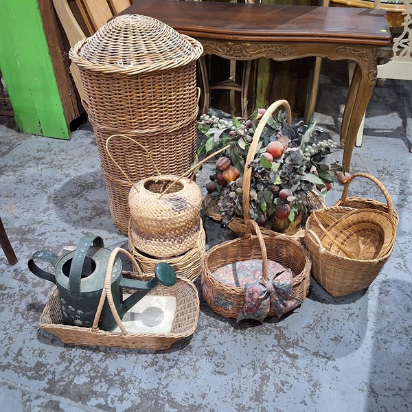 Lot 183 - CANE BASKETS