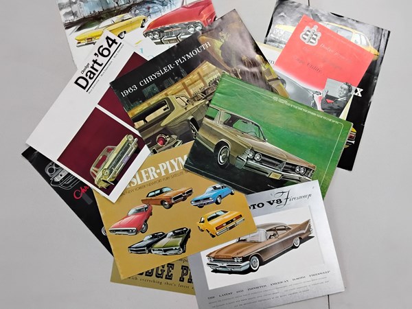 Lot 1392 - CAR SALES BROCHURES