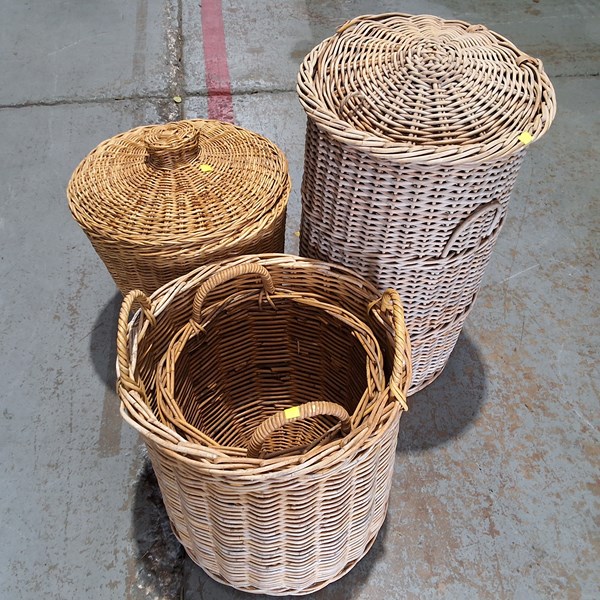 Lot 384 - CANE BASKET LOT