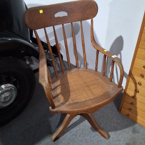 Lot 393 - CAPTAIN'S CHAIR