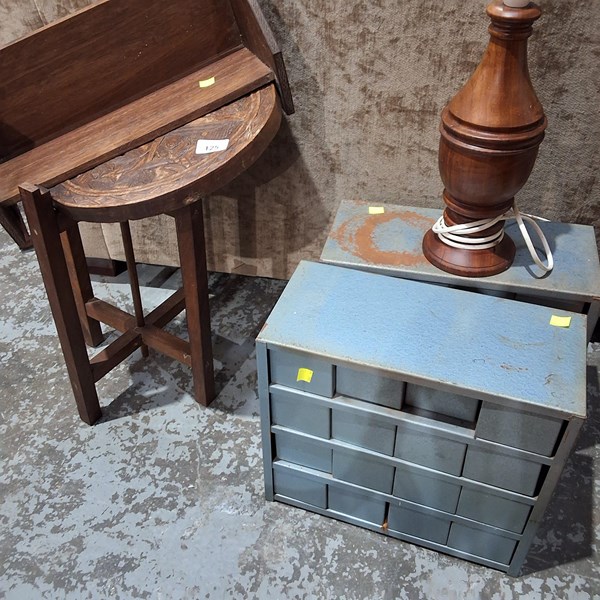 Lot 125 - PARTS DRAWERS AND FURNITURE