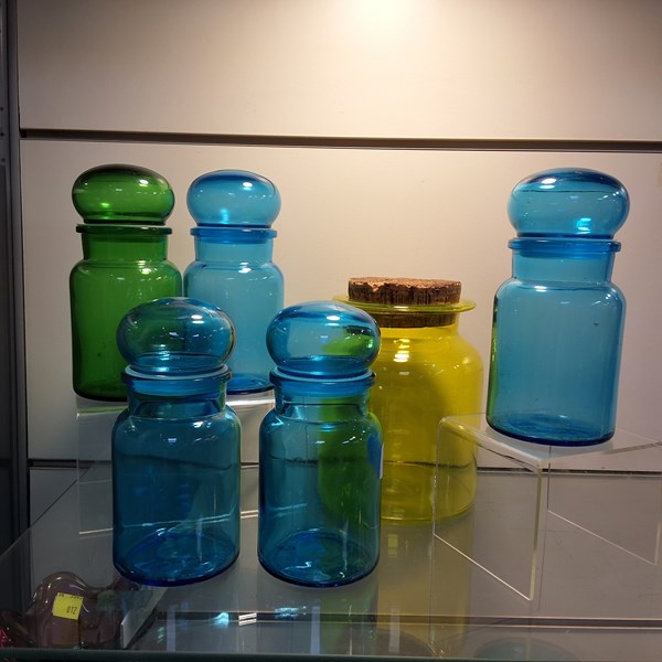 Lot 1315 - GLASS CANISTERS