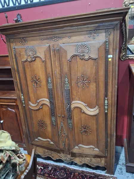 Lot 45 - OAK ARMOIRE