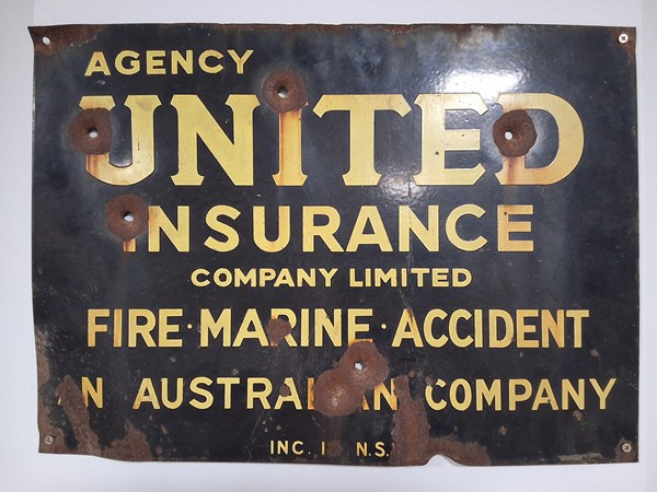 Lot 153 - ENAMEL SIGN