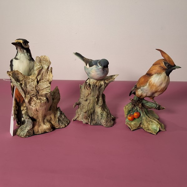 Lot 1183 - TAY BIRD FIGURES (3)