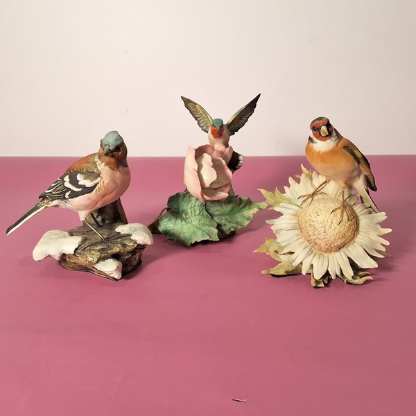 Lot 1182 - TAY BIRD FIGURES (3)