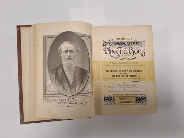 Lot 1167 - DR CHASE'S RECEIPT BOOK.