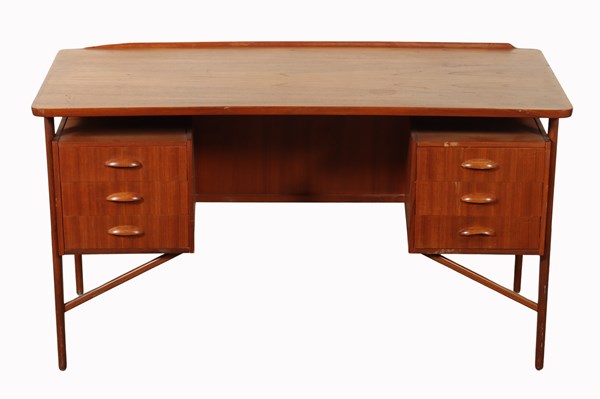 Lot 55 - TEAK DESK