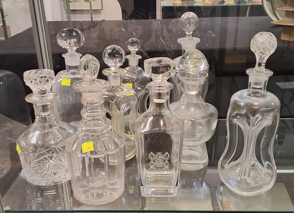 Lot 1349 - GLASS DECANTERS