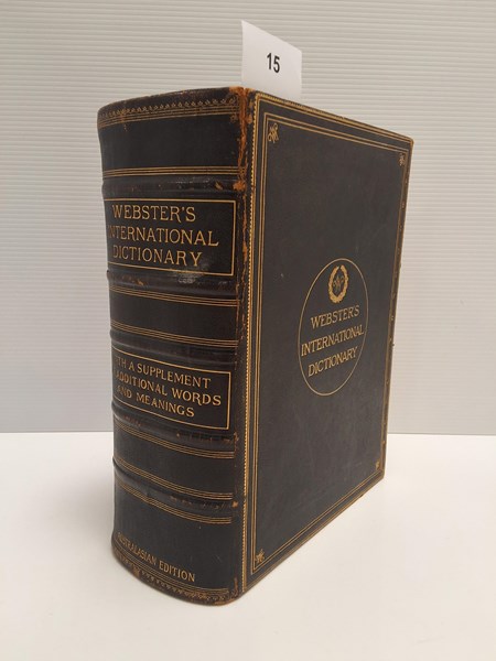 Lot 1154 - WEBSTER'S INTERNATIONAL DICTIONARY (1906)