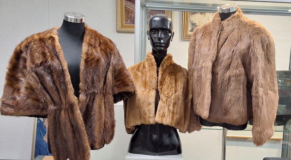 Lot 1168 - FUR COAT & CAPES