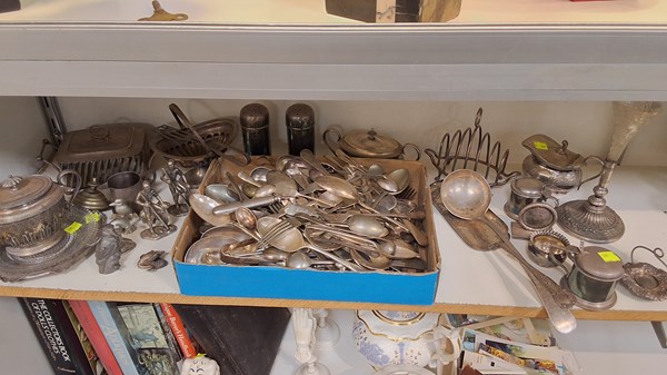 Lot 1320 - SILVER PLATE TABLEWARE