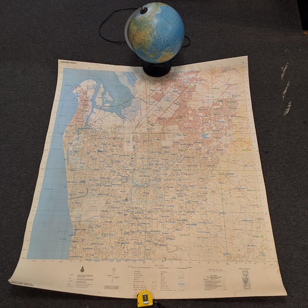 Lot 1165 - MAP AND GLOBE