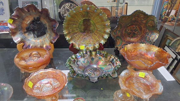 Lot 1248 - CARNIVAL GLASS