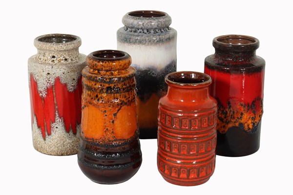 Lot 41 - POTTERY VASES