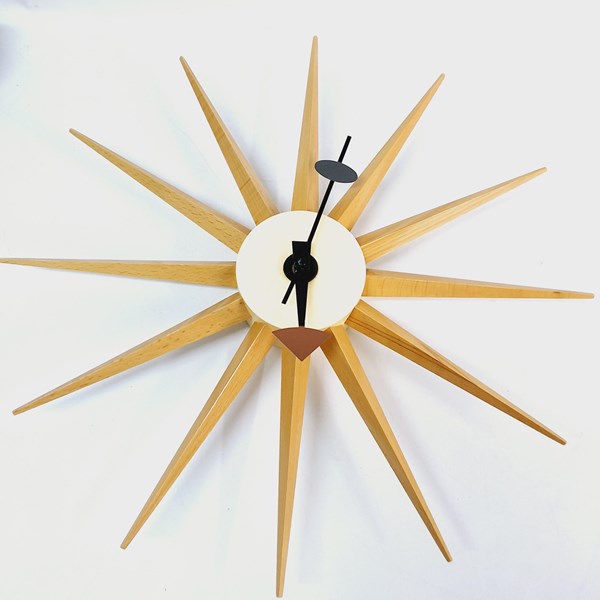 Lot 1076 - STARBURST CLOCK