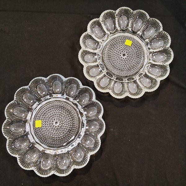 Lot 1240 - DEVILED EGG PLATTERS