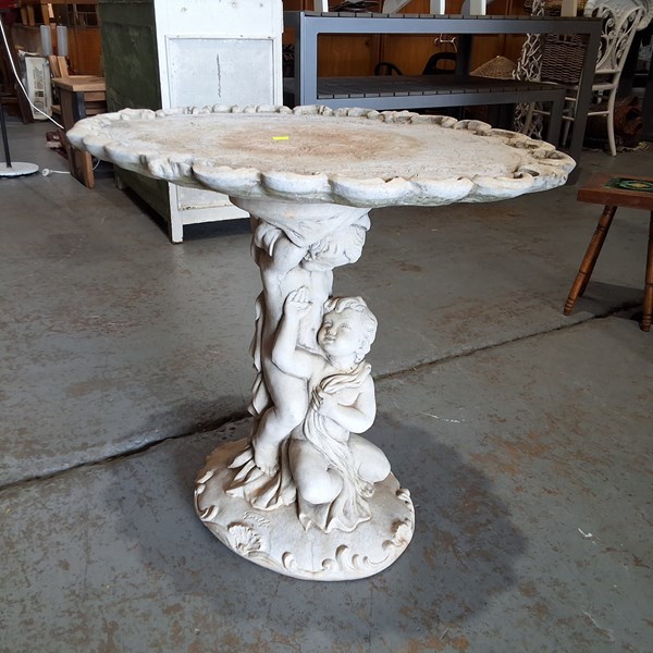 Lot 339 - STONEWORK PATIO TABLE