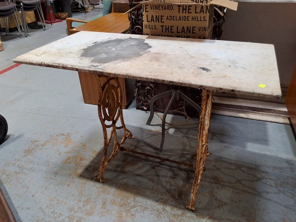 Lot 214 - CONSERVATORY TABLE