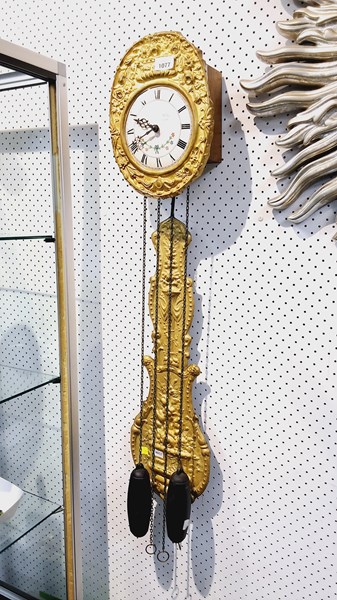 Lot 1077 - WALL CLOCK